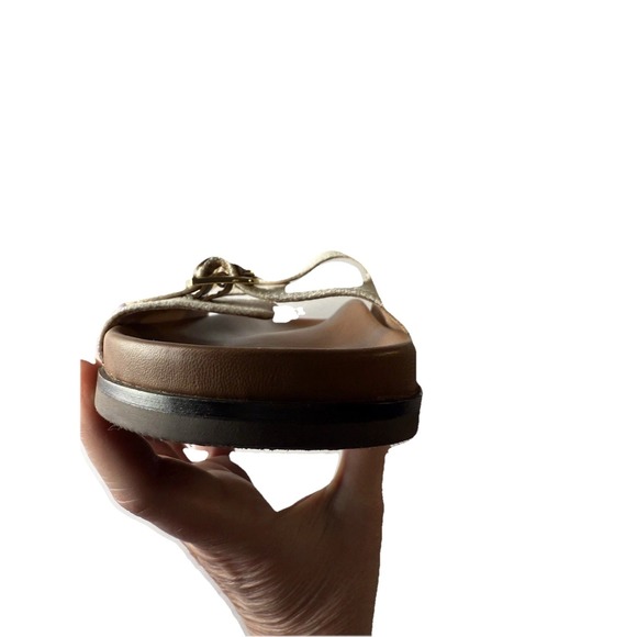 J.Crew New Colbie buckle sandals in canvas and leather size 10 - Picture 8 of 12